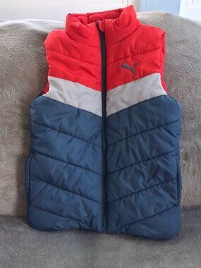 PUMA Youth Colorblock Puffer Vest (S-7/8)